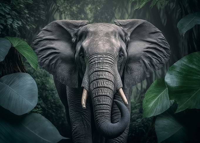 Elephant in Jungle