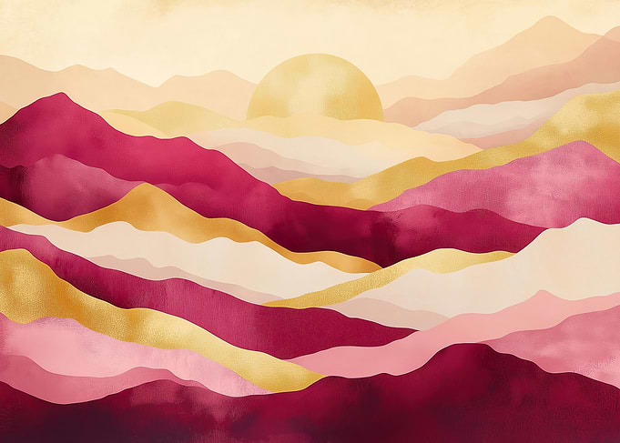 Sunset Mountain Landscape