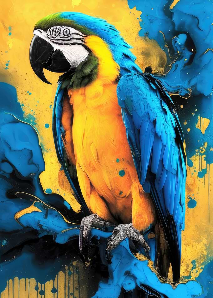 Blue And Gold Macaw Parrot