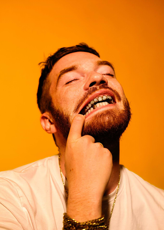 Man with Gold Teeth Smiling