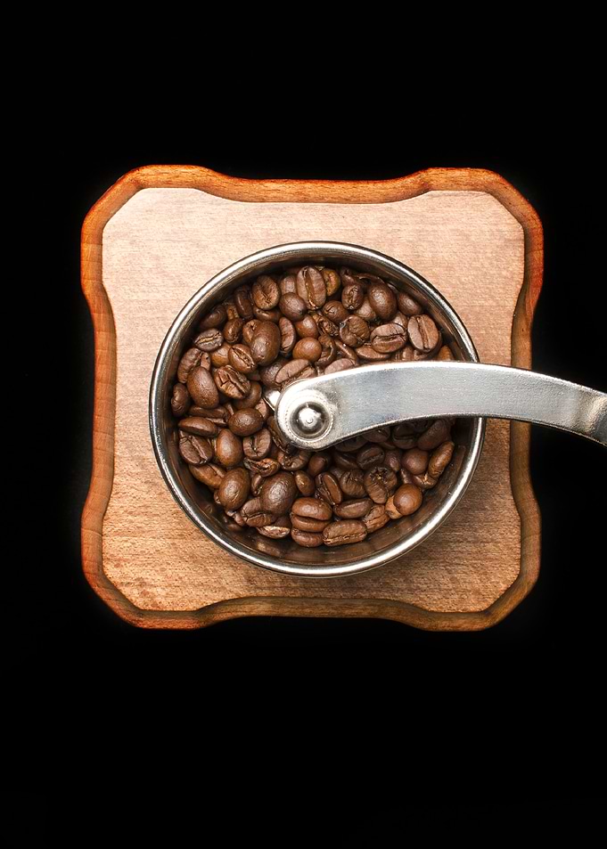Coffee Grinder with Beans
