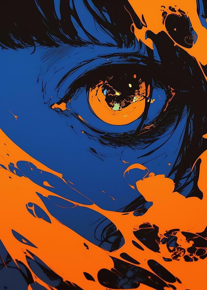 Anime Eye Abstract Art