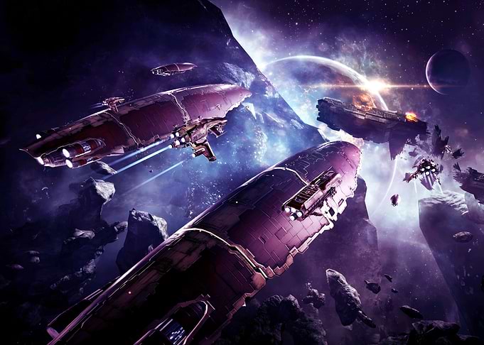 Space Battleship Art