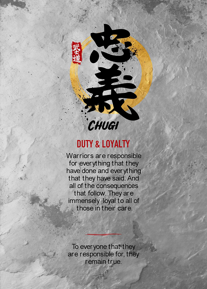 Japanese Calligraphy - Duty & Loyalty