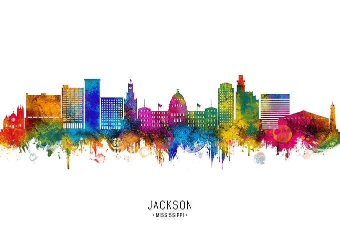 Jackson Mississippi Skyline