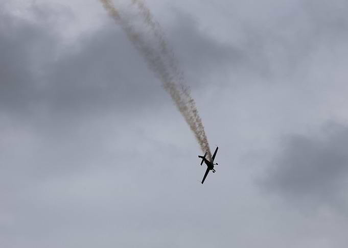 Stunt Plane Smoke Trail