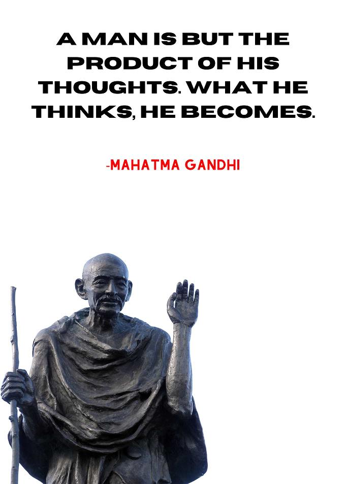 Gandhi Statue Quote