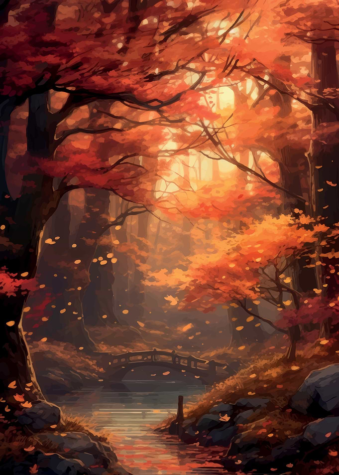 Autumn Forest Stream