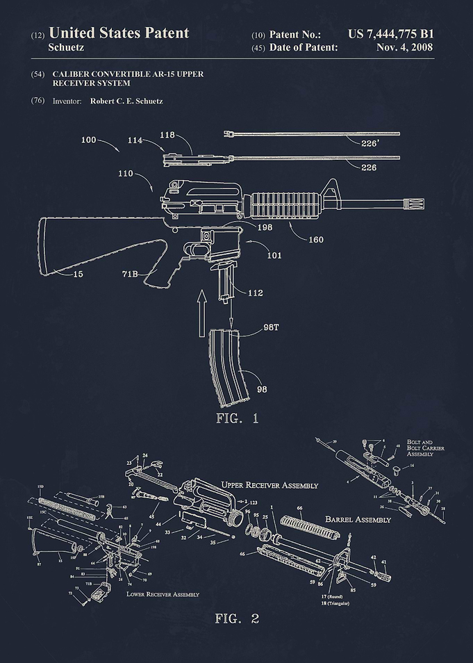 US Patent for AR-15 Receiver