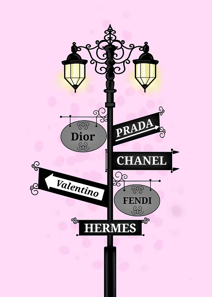 Luxury Brand Street Sign