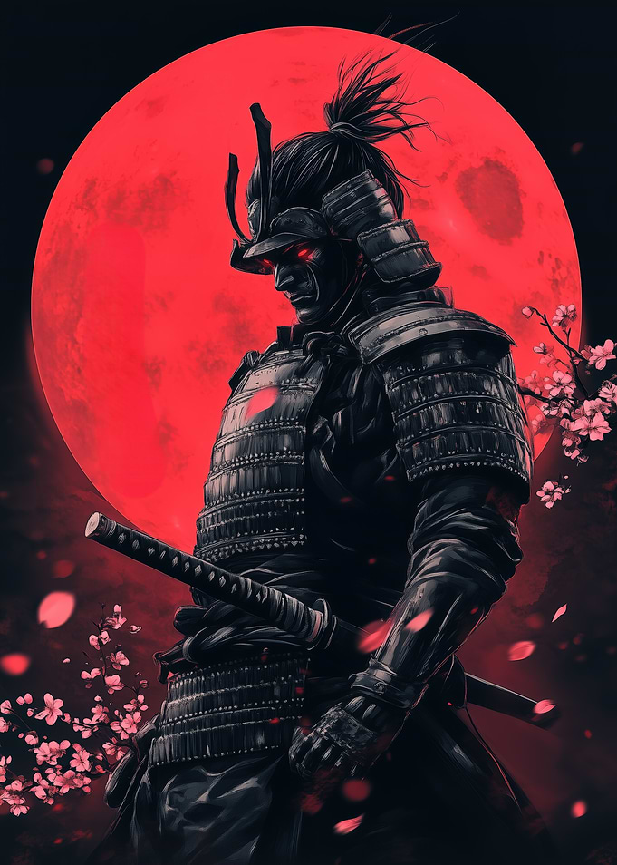 Cherry Samurai Warrior