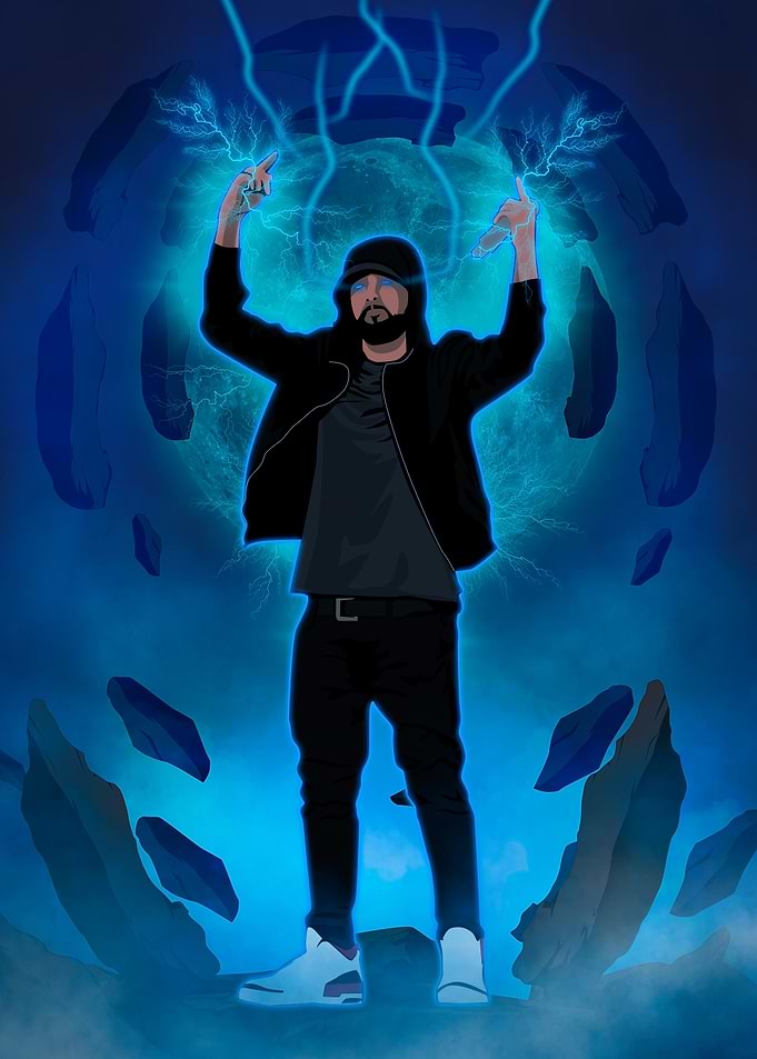 slim shaddy eminem poster