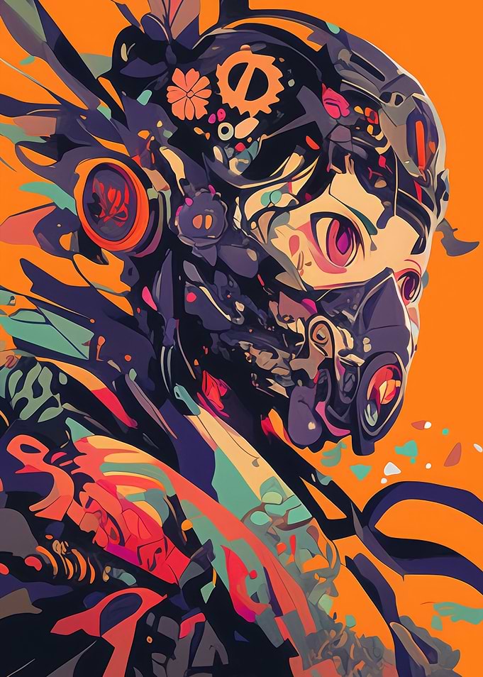 Cyberpunk Anime Character