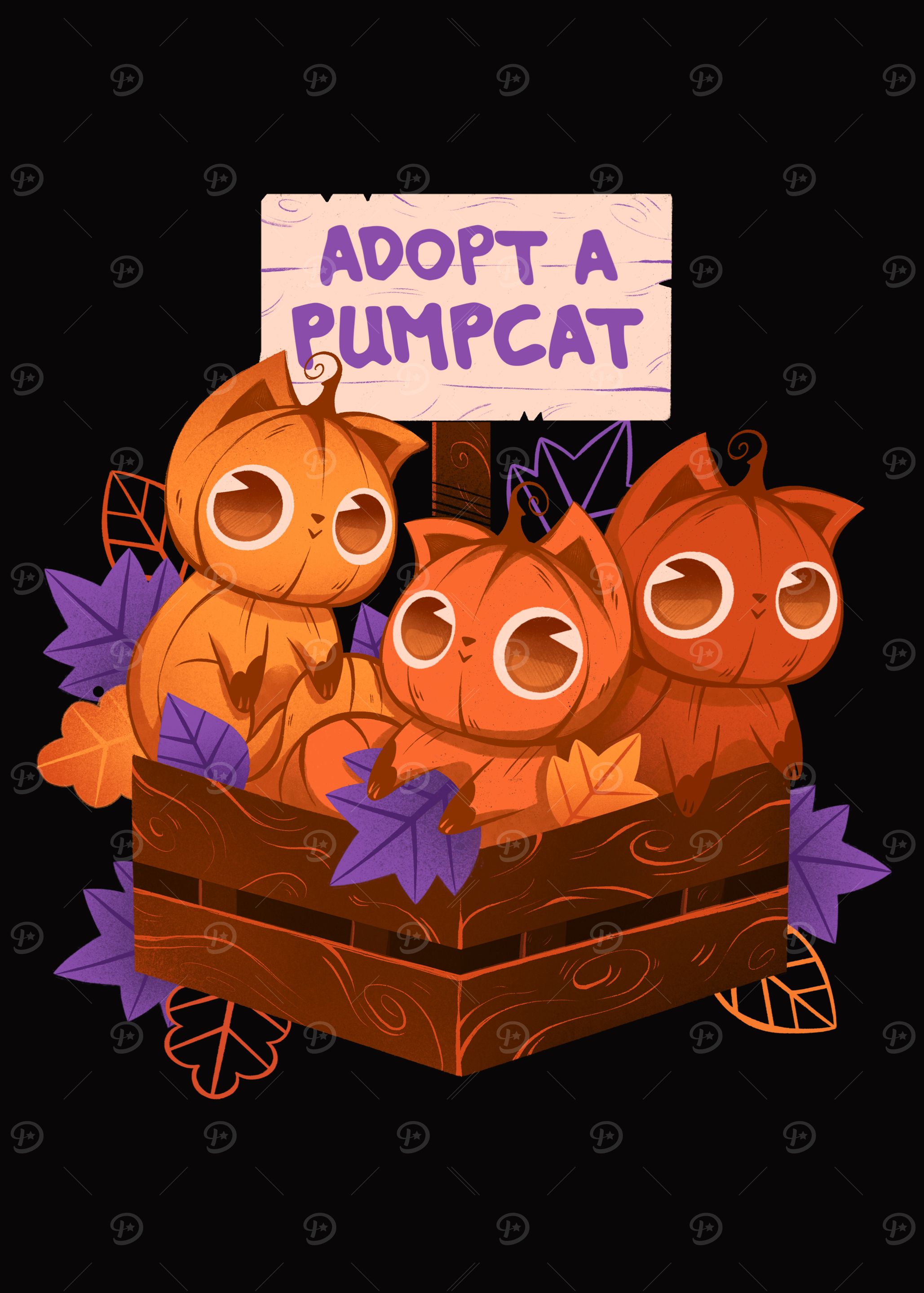 Adopt a Halloween Pumpcat