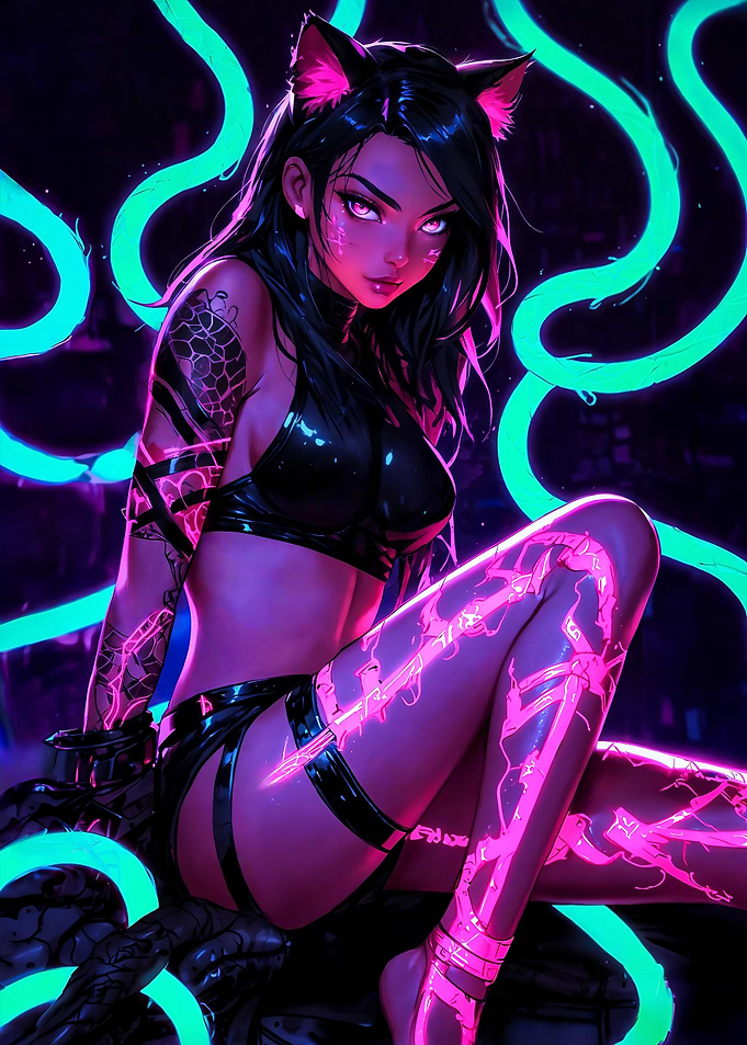 Sexy Cat Cosplay Girl