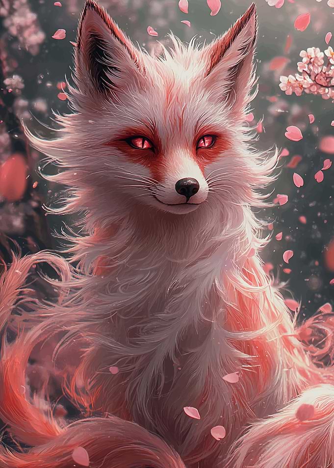 Fox Cherry Blossoms Japan