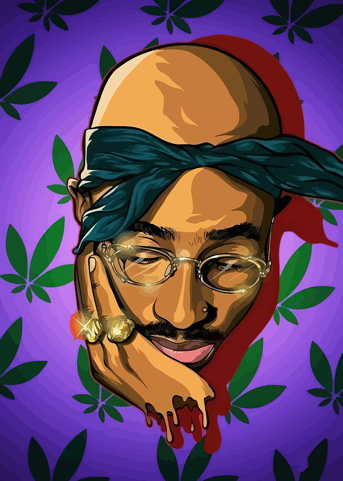 Tupac Shakur Digital Art