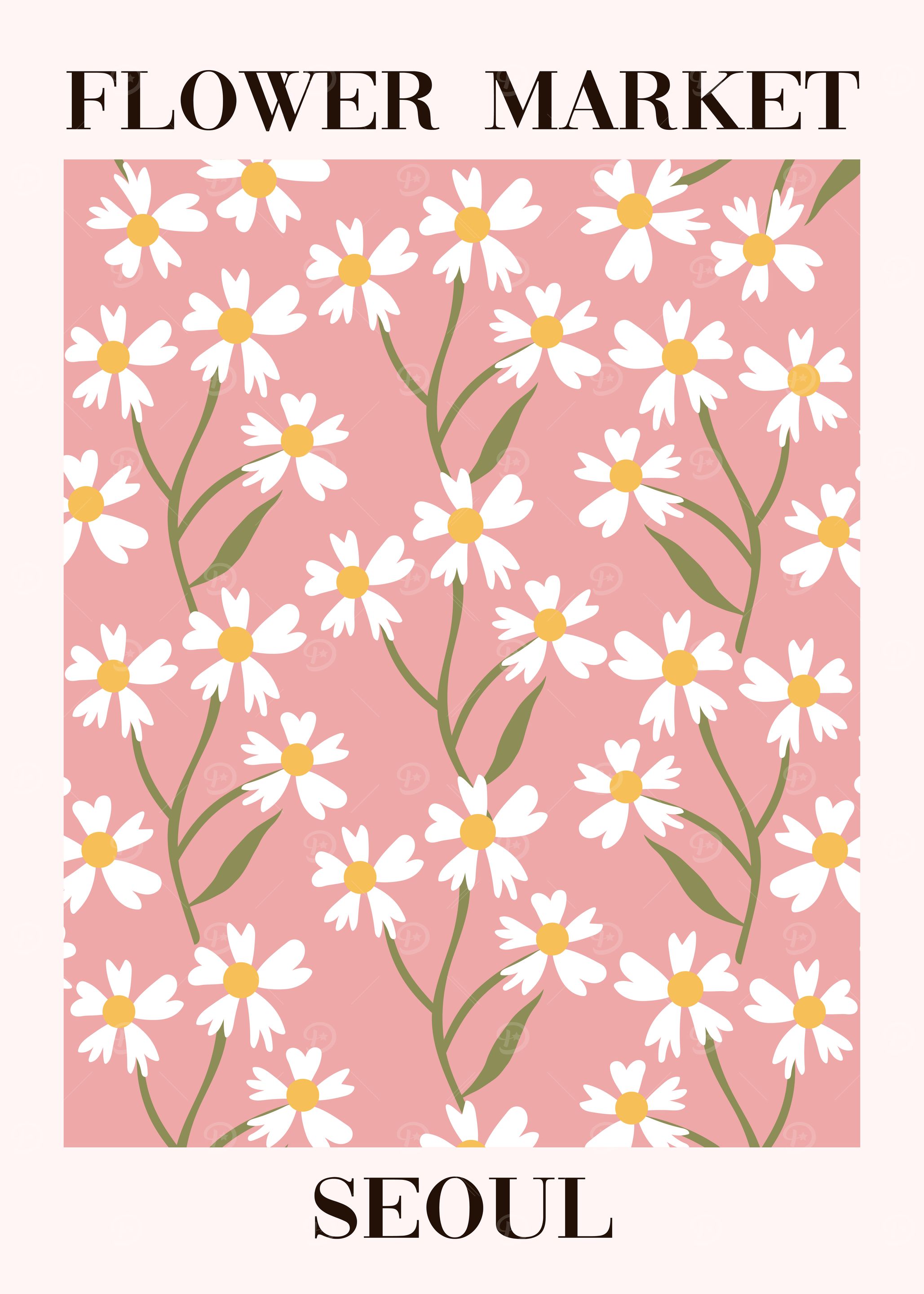Flower Market Seoul Print