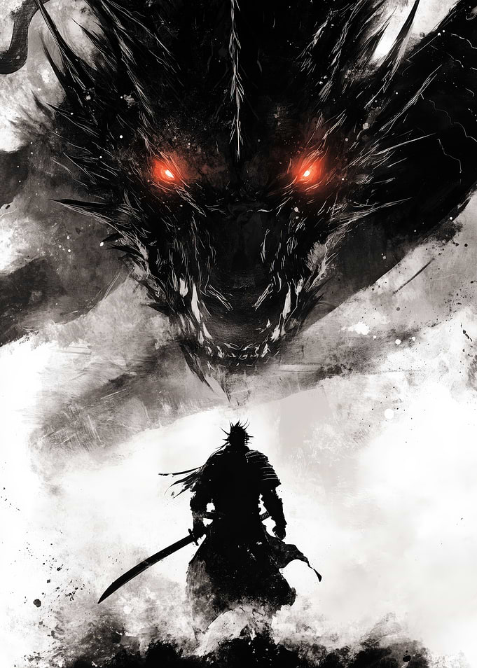 Samurai vs Dragon
