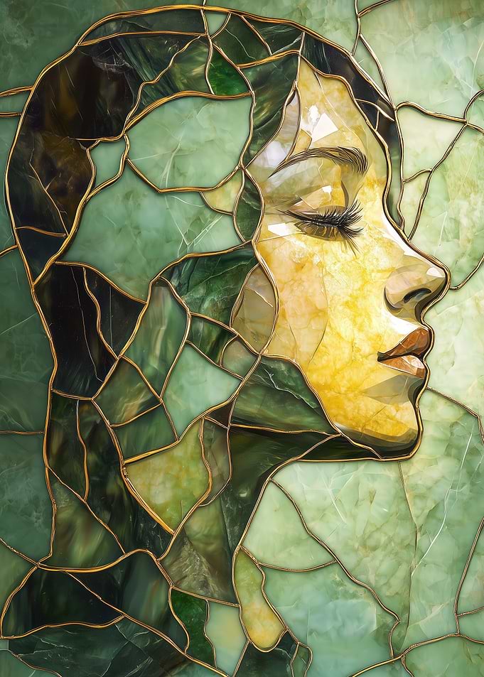 Stained Glass Woman