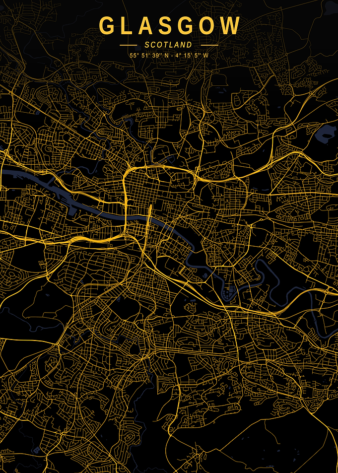 Glasgow Golden City Map