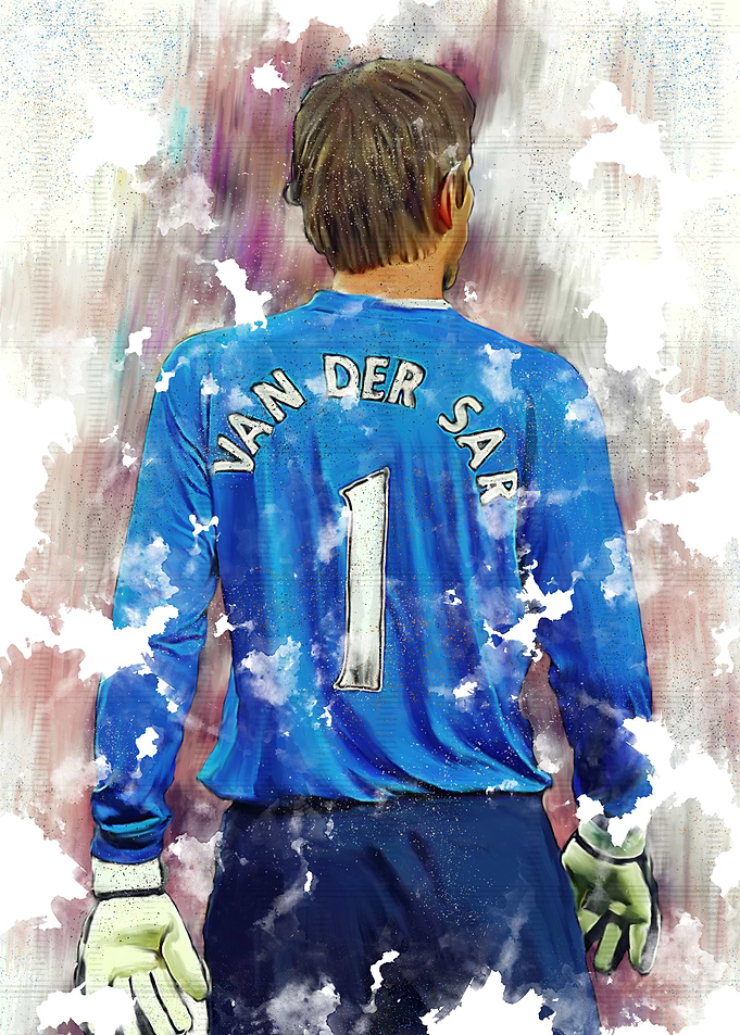 Edwin van der Sar Watercolor