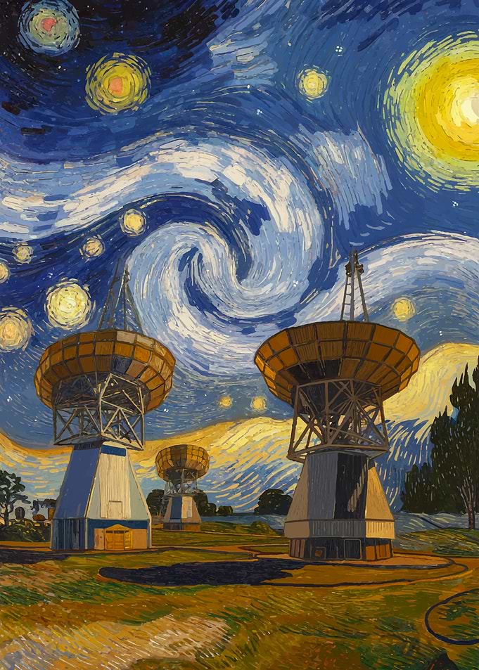 Starry Night Satellite Dis