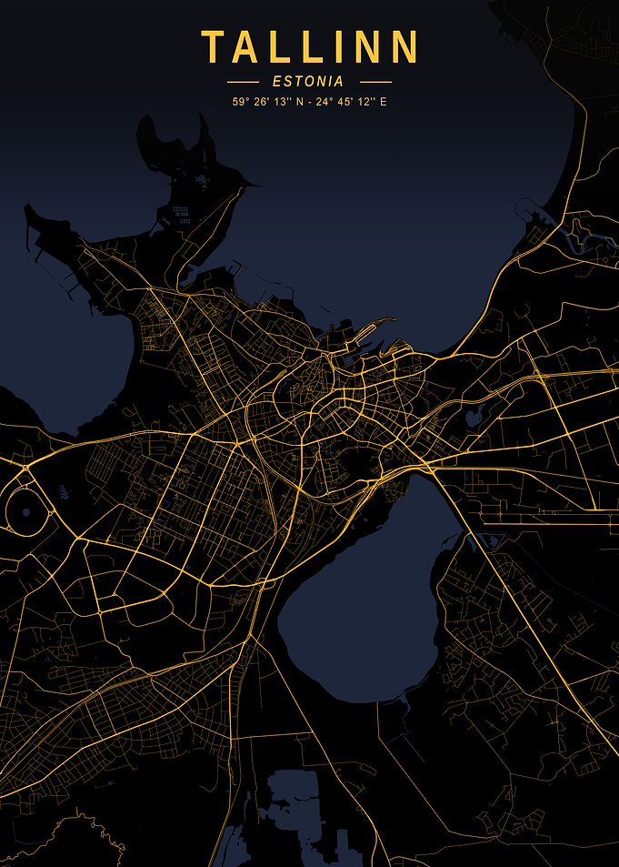 Tallinn Golden City Map