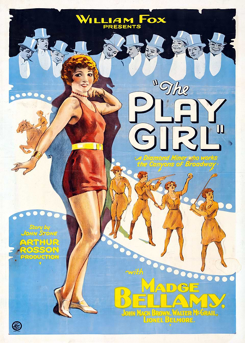 The Play Girl Movie Poster — vintage film art printed on metal