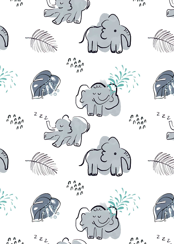 Cute Elephant Pattern