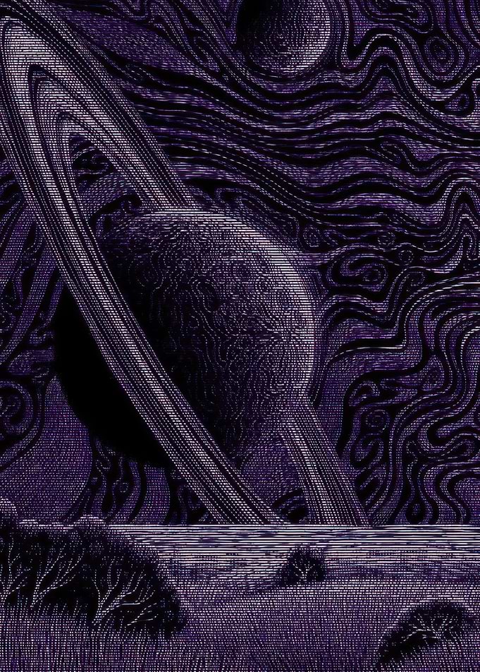 Saturn Glitch Art