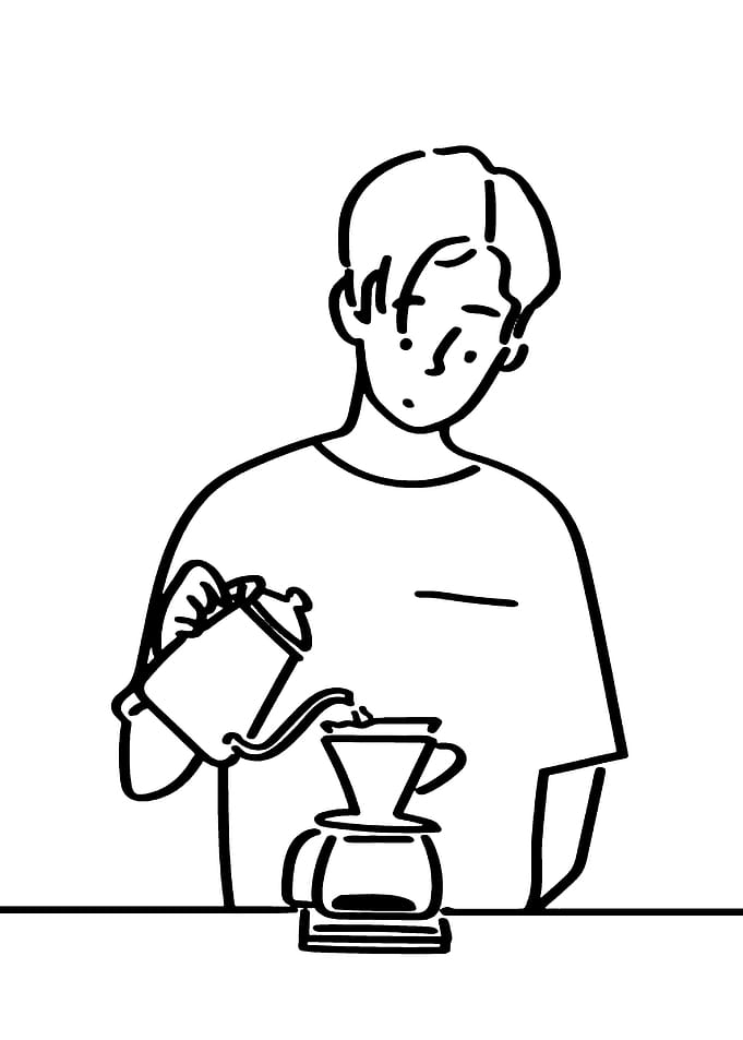 Coffee Pour Over Illustration