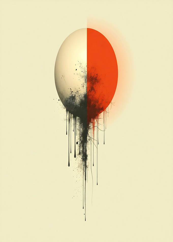 Abstract Dripping Sphere
