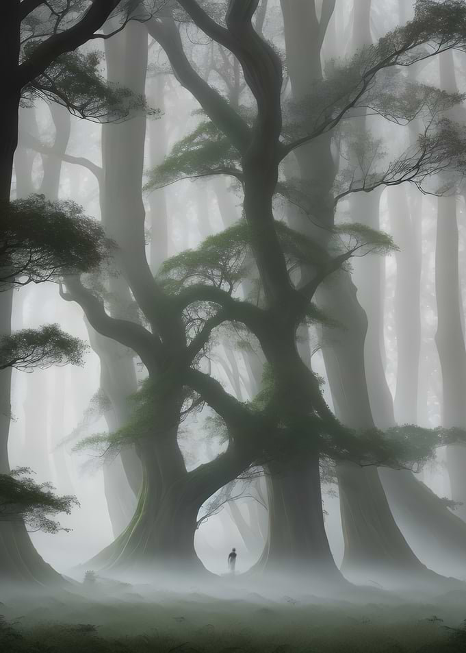 Misty Forest Path