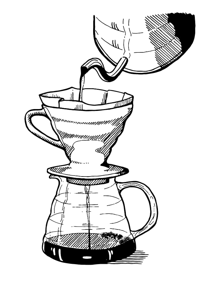 Pour Over Coffee Brewing