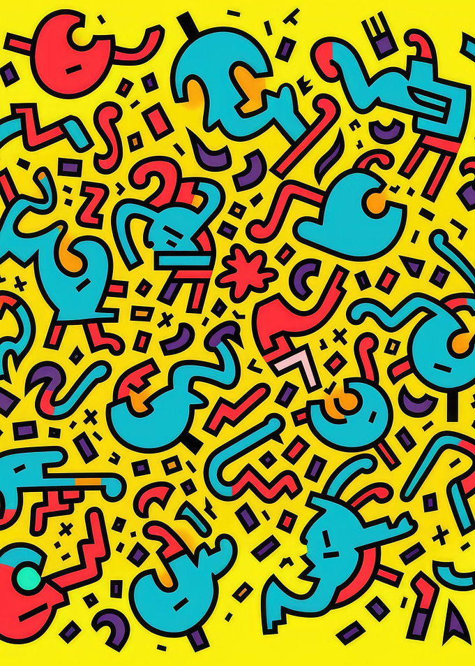 Abstract Doodle Art