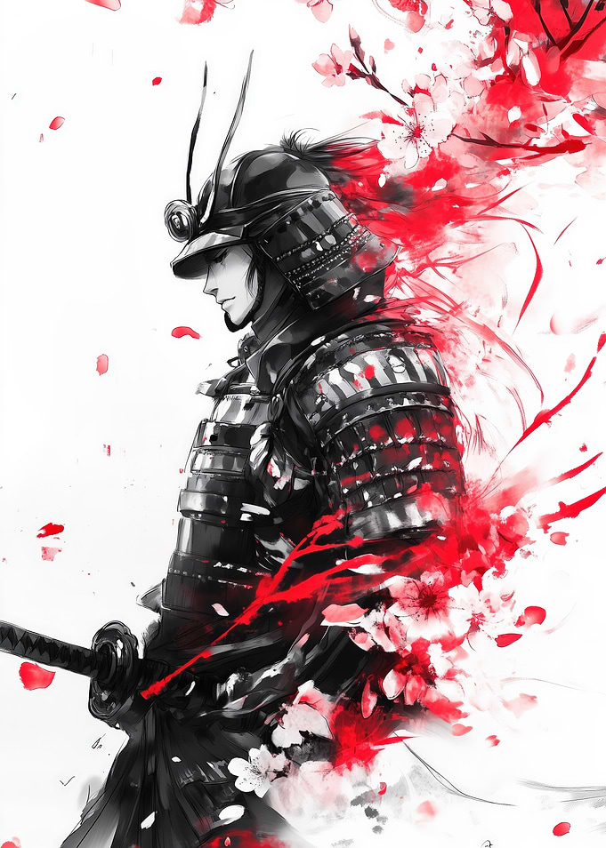 Cherry Samurai Warrior