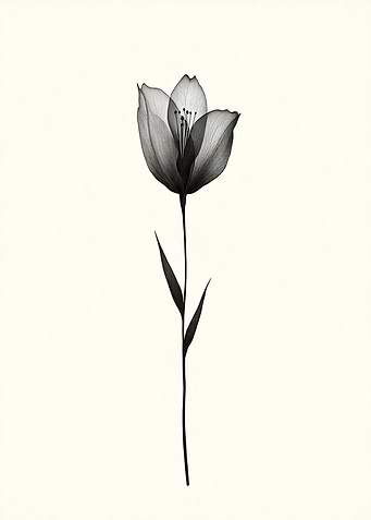 Single Flower Silhouette