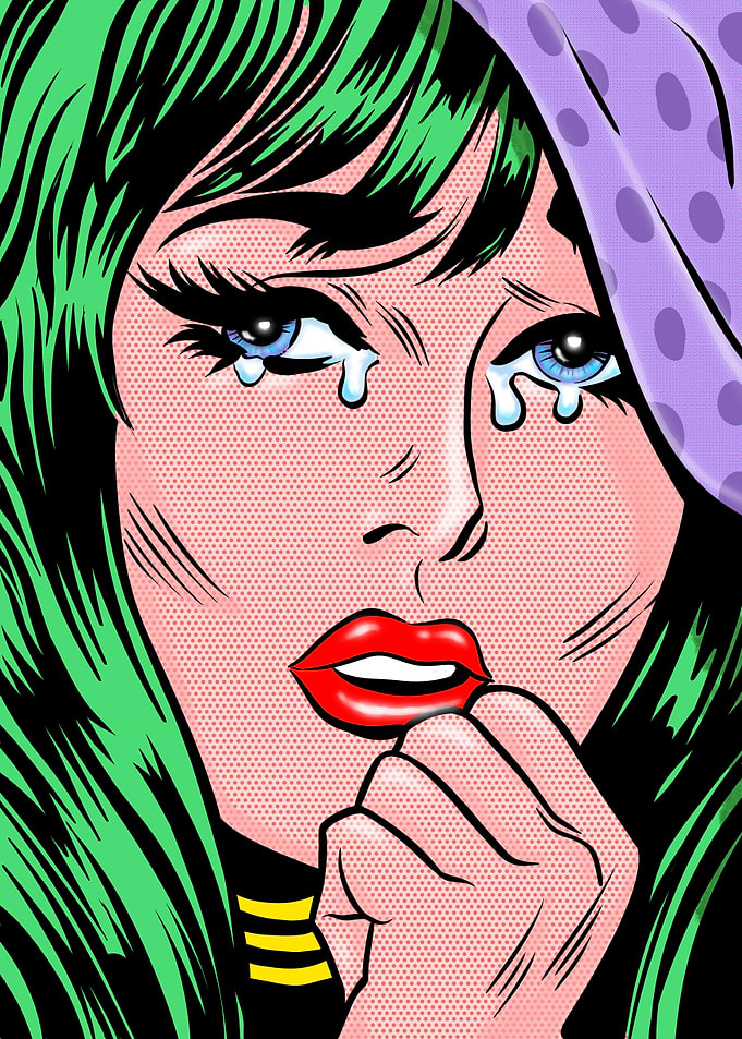 GREEN HAIRED GIRL