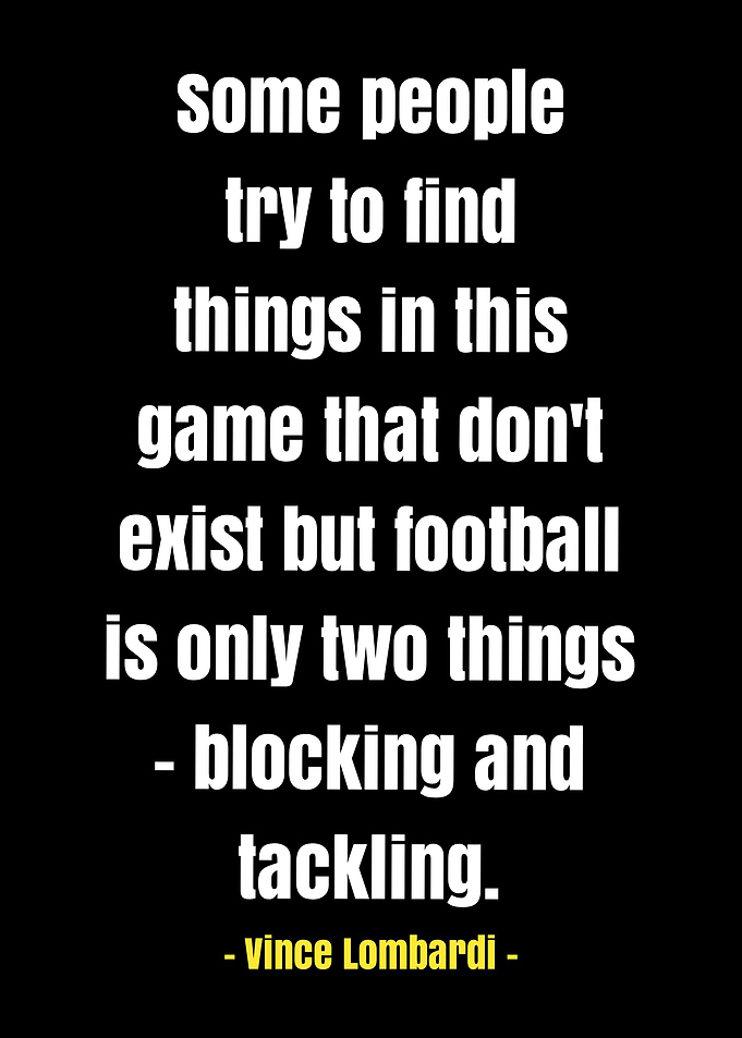 Football Quote - Vince Lombardi