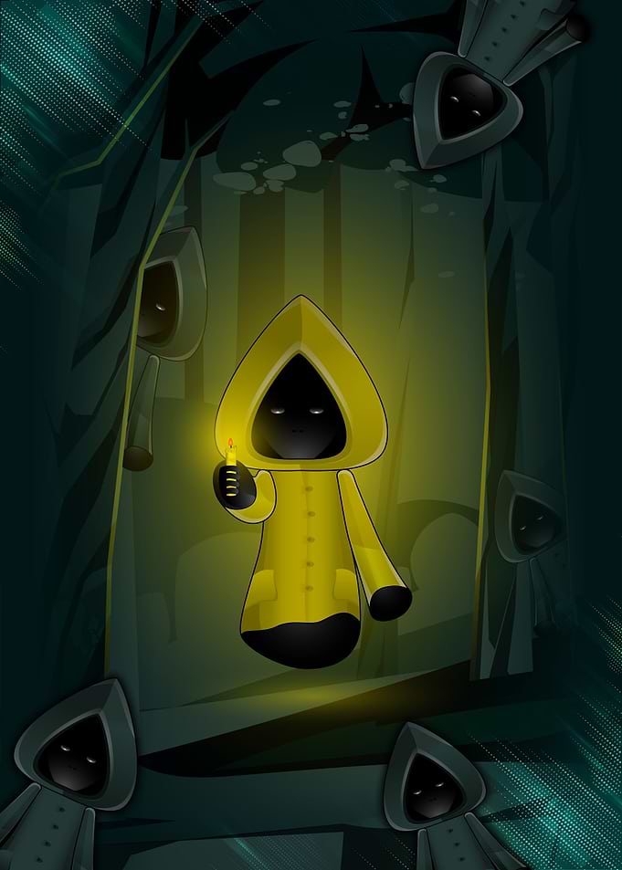 Yellow Man in the Woods