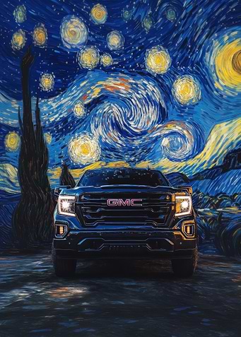 GMC Truck Starry Night