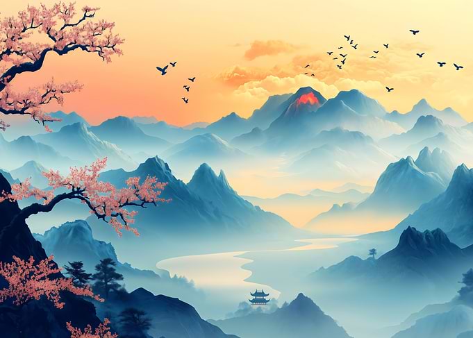 Serene Mountain Landscape