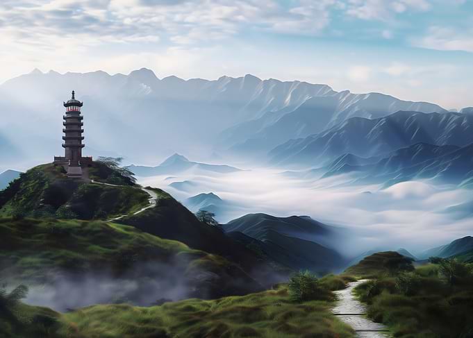 Misty Mountain Pagoda