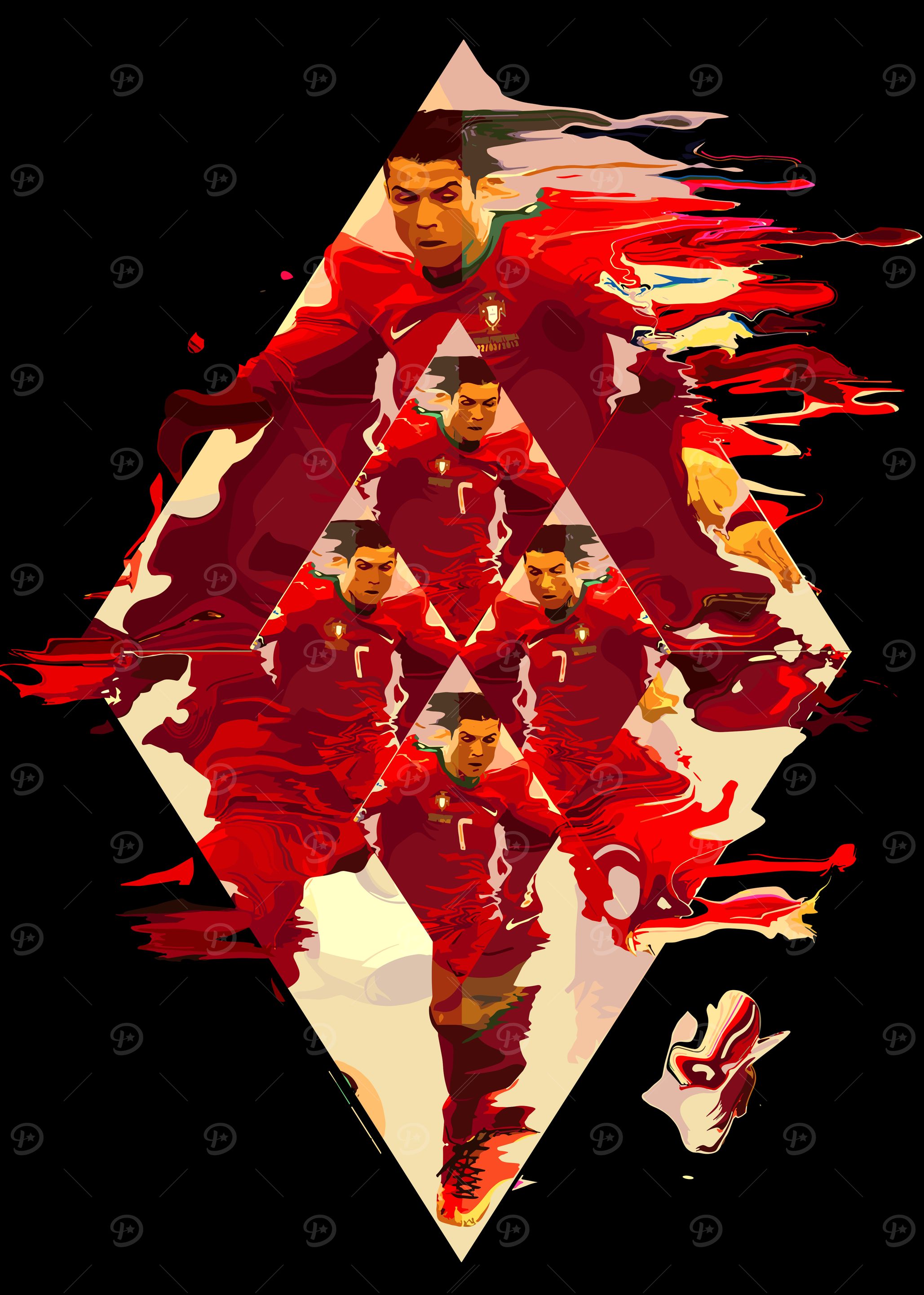 Cristiano Ronaldo Soccer Art