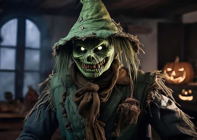 Creepy Scarecrow Halloween Decoration