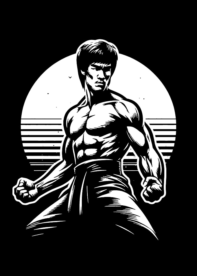 Bruce Lee Illustration