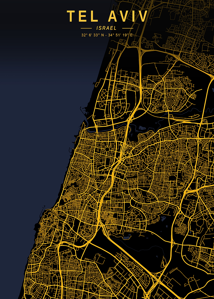 Tel Aviv Golden City Map