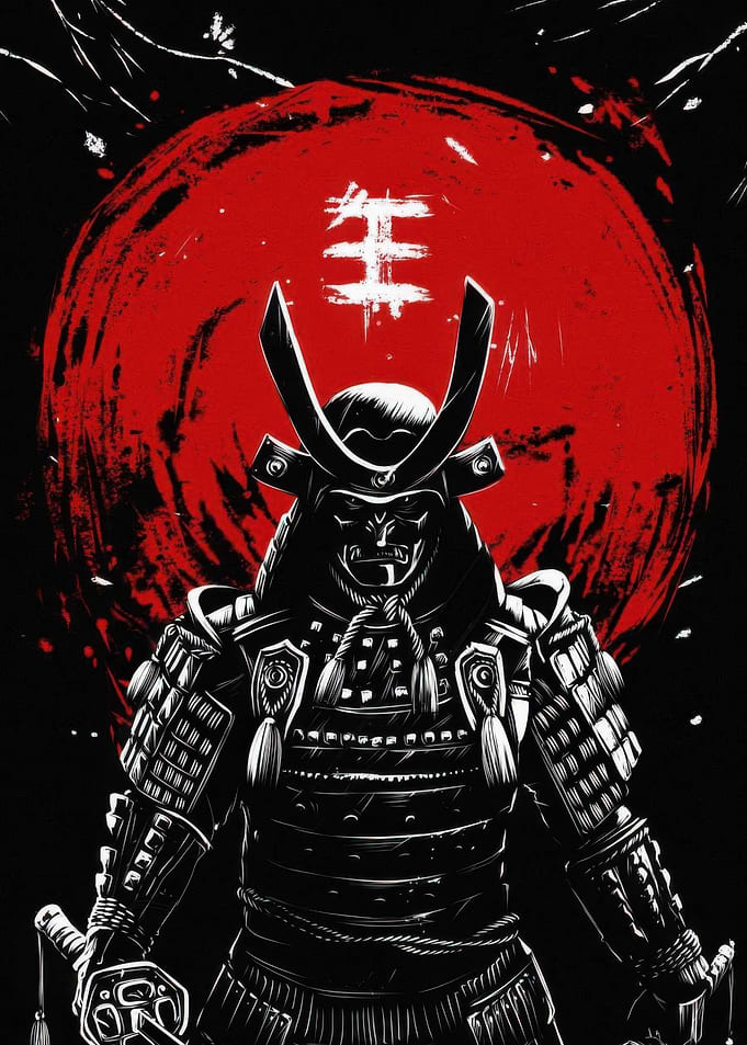 Samurai Warrior Art Print