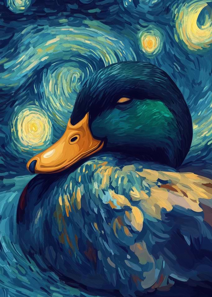 Starry Night Duck